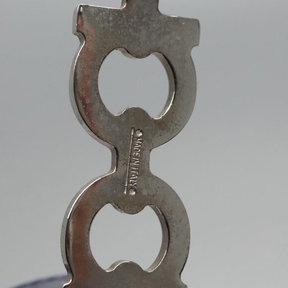 Salvatore Ferragamo Hand Bag Enamel 2way Blue - Picture 13 of 16